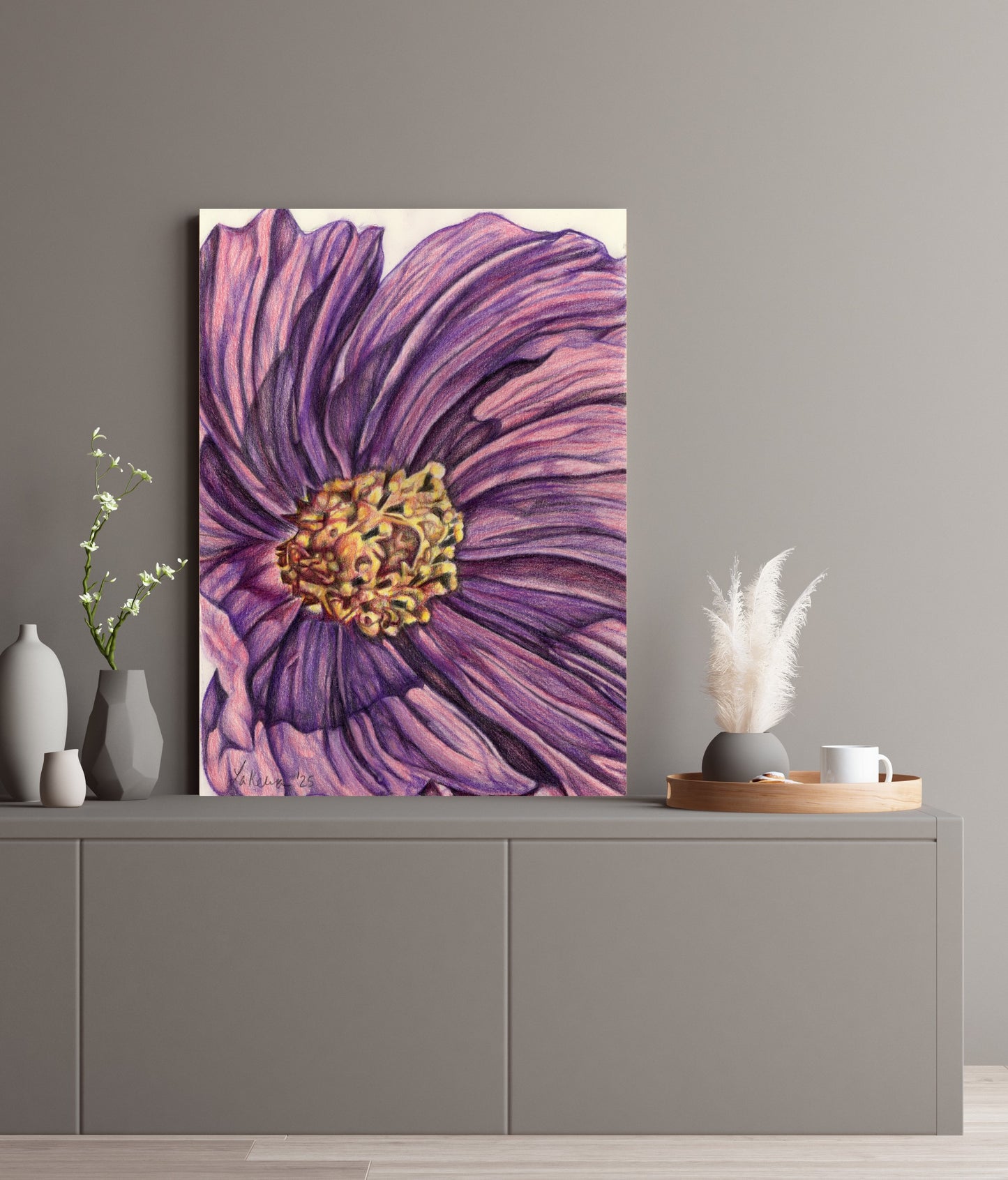 Pink Purple Flower Close Up