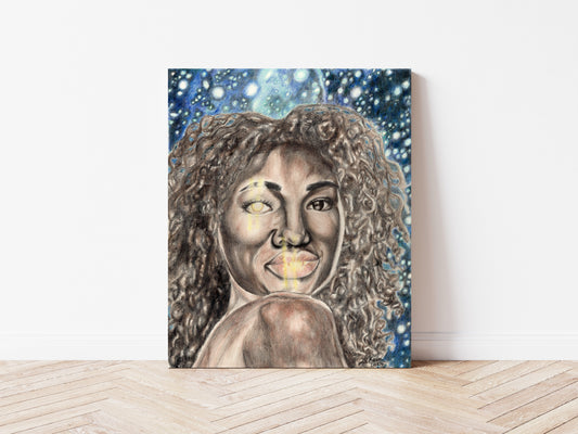 Star Eyes Canvas Print 11x14 inches